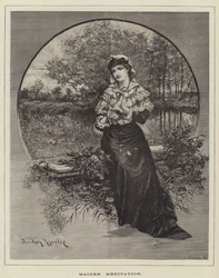 Mädchenmeditation